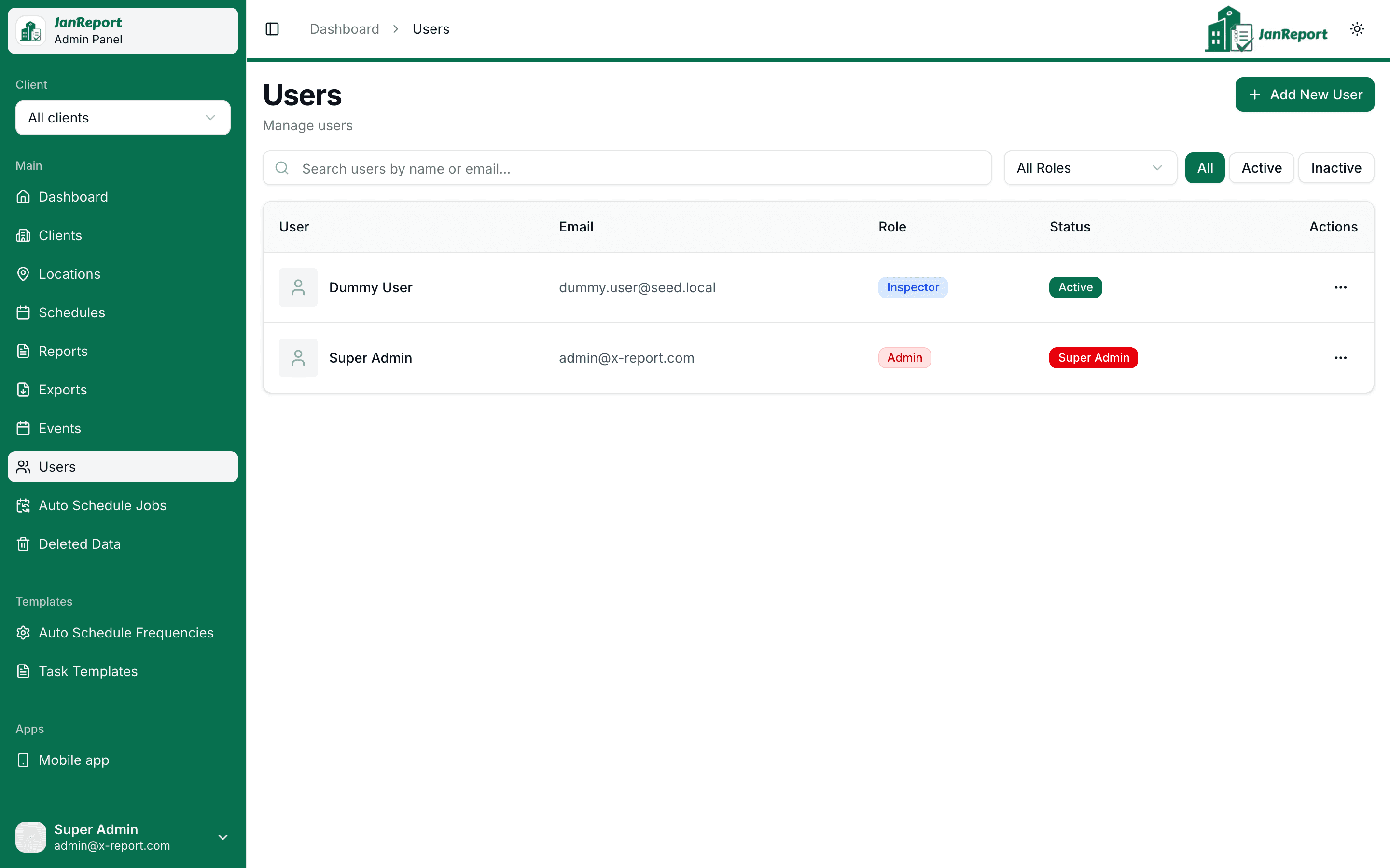 Users and access management